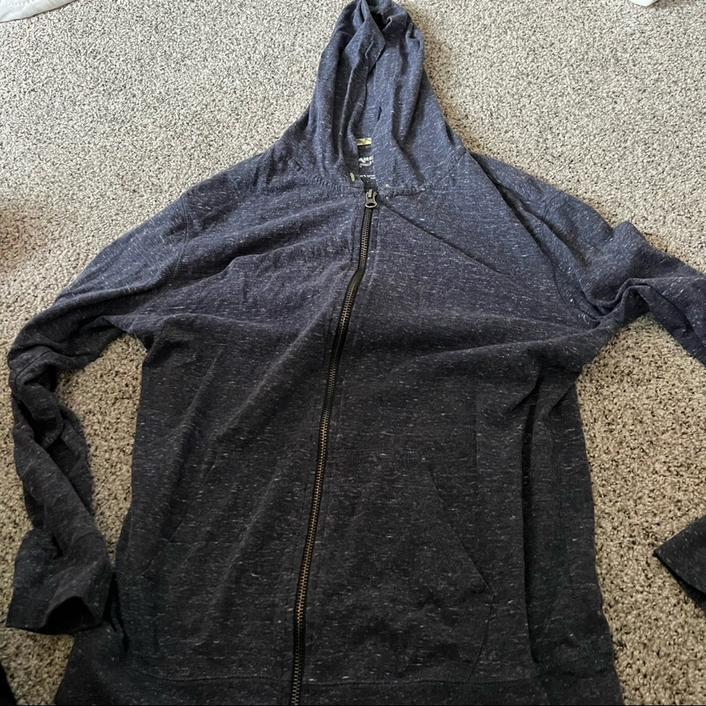 2 Arizona Jeans Light Weight Full Zip Up Hoodies Red & Blue Size XXL